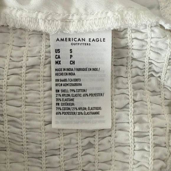 American Eagle Small White Lace Corset Top Ren Fair Soft Girl Boho‎ Coquette - Picture 6 of 8